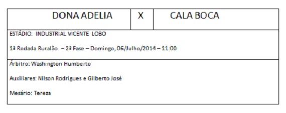 Arbitragem 5ª rodada Amadorão - 5